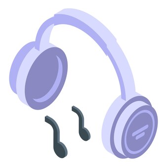 Page listening to headphones vectors illustrations for free download