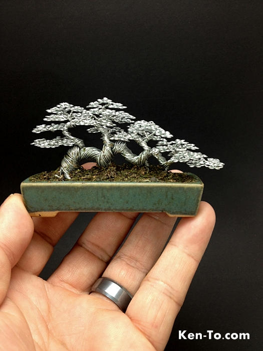 Raft style wire bonsai tree by ken to by kentoart on