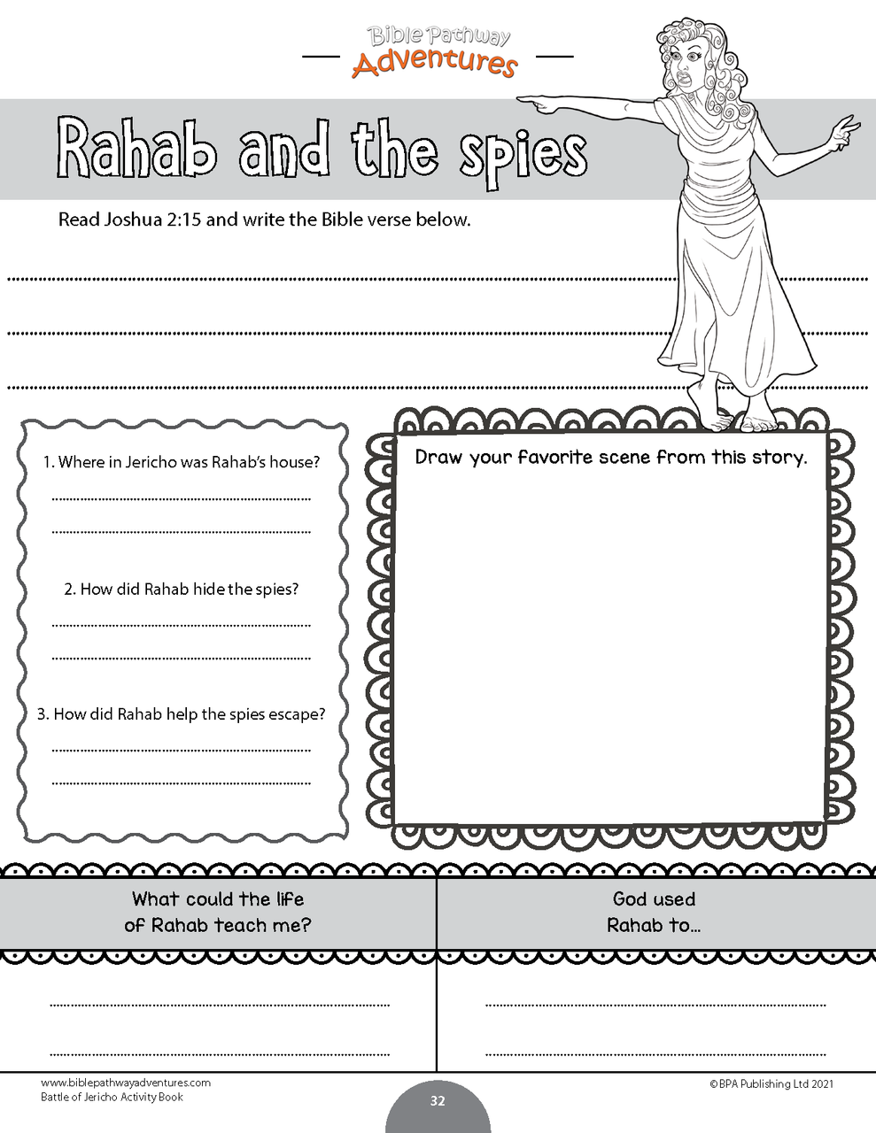 Battle of jericho activity book