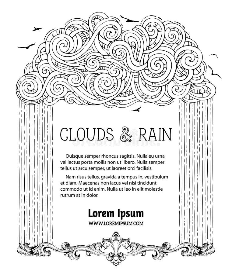 Rain colouring stock illustrations â rain colouring stock illustrations vectors clipart