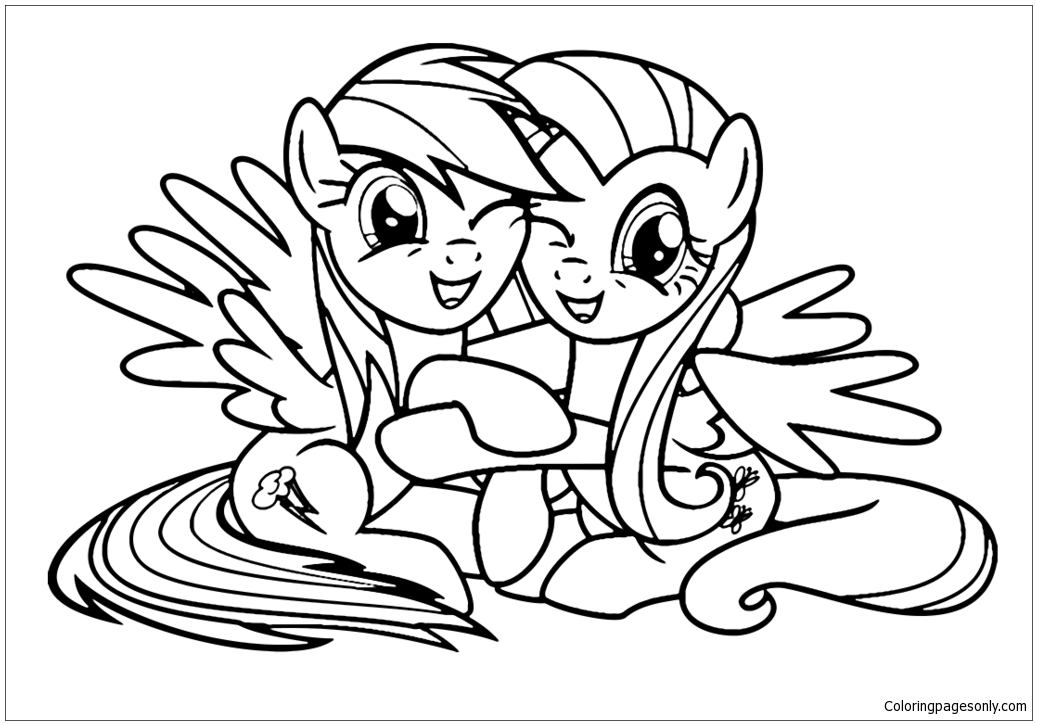 Rainbow dash coloring pages