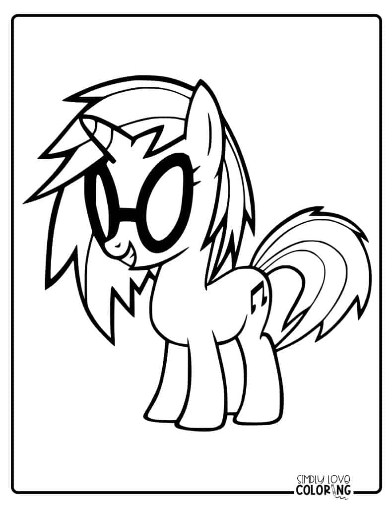 My little pony coloring pages free pdf printables