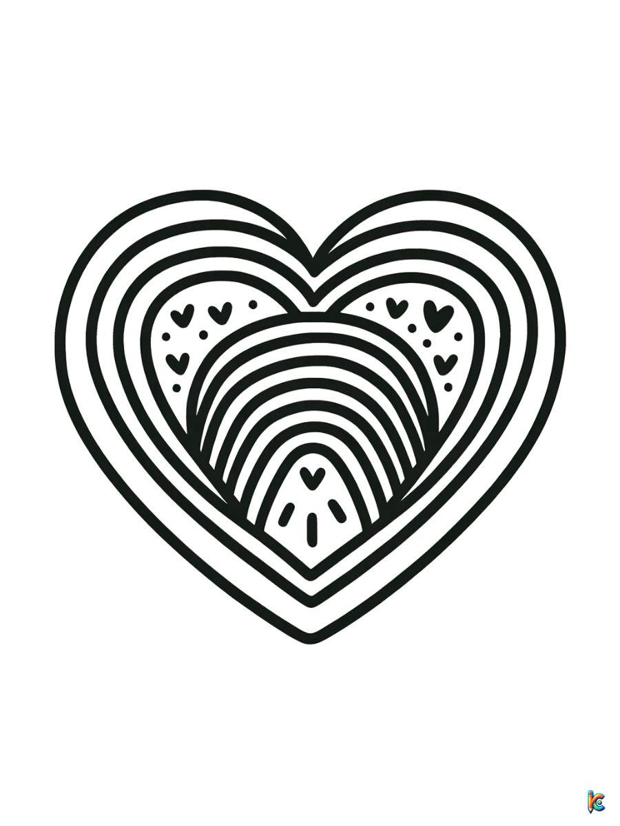 Heart coloring pages â