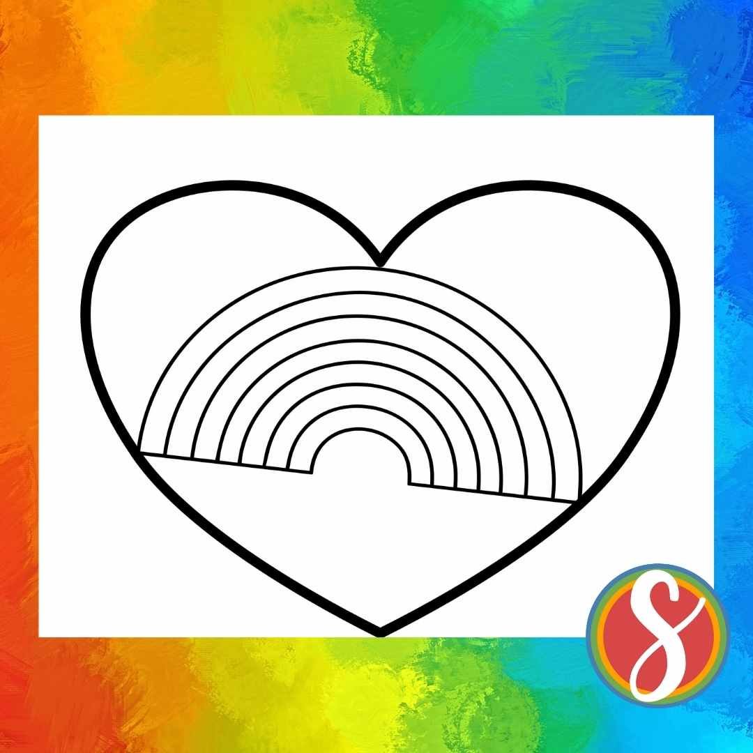 Free rainbow coloring pages â stevie doodles