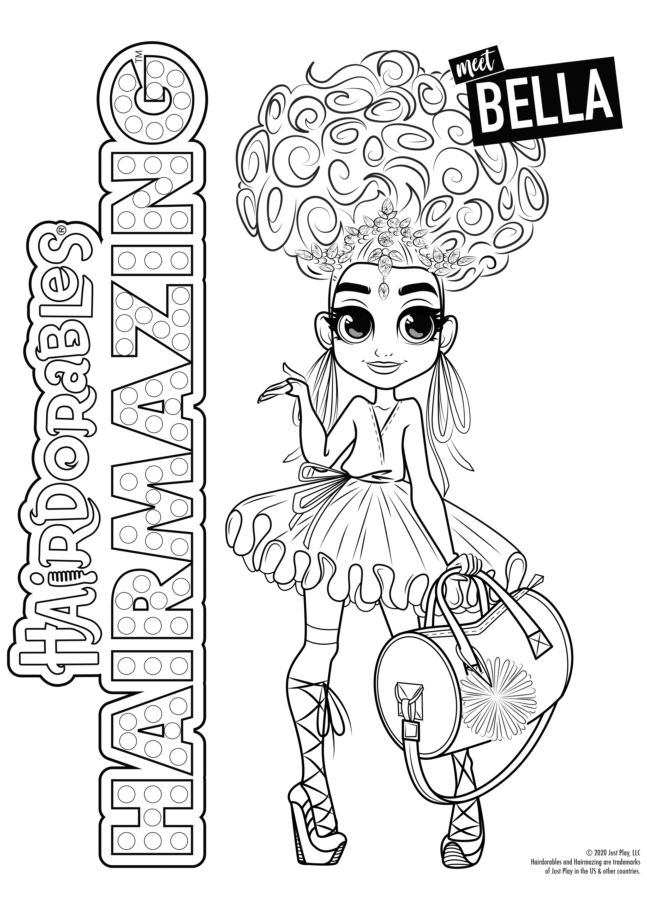 Hairdorables hairmazing coloring pages