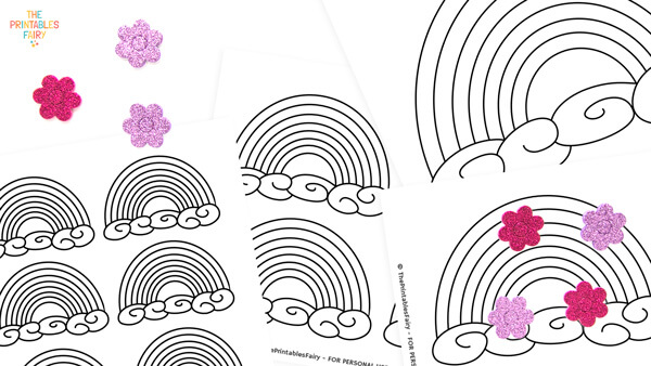 Free printable rainbow templates