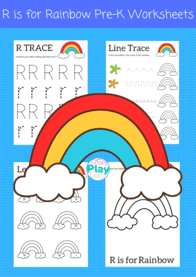Letter r worksheets for preschool kids
