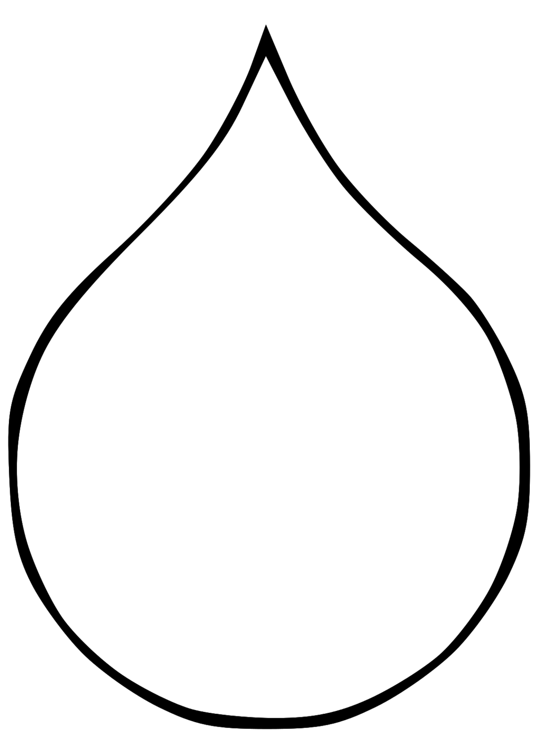 Rain drop coloring page