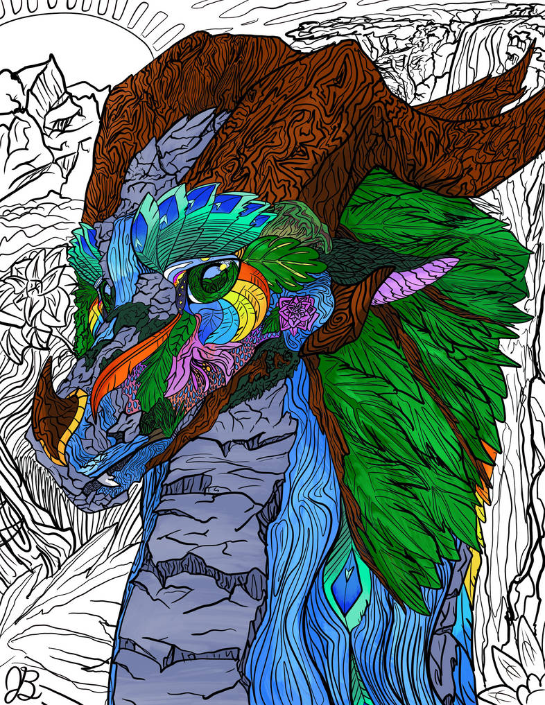Rainwing coloring book page by drawesomejulia on