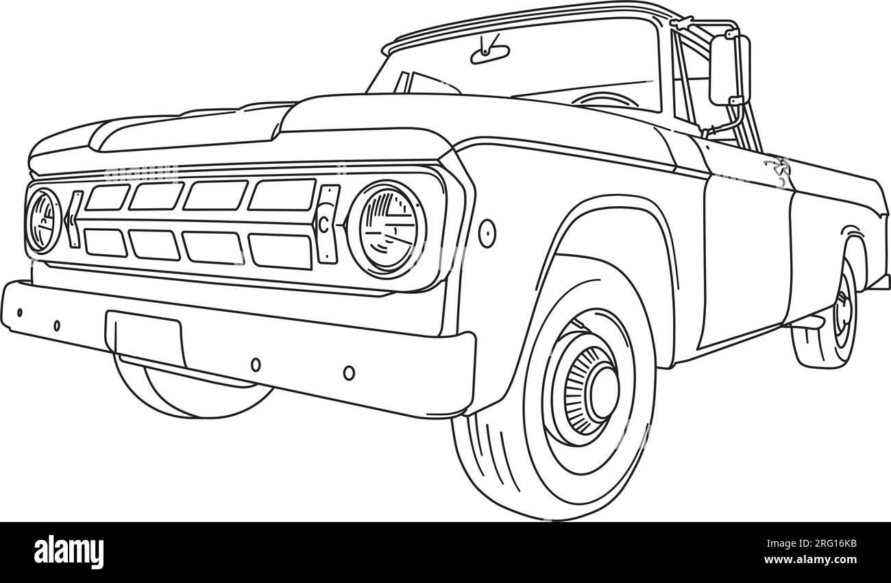 American pickup truck hi