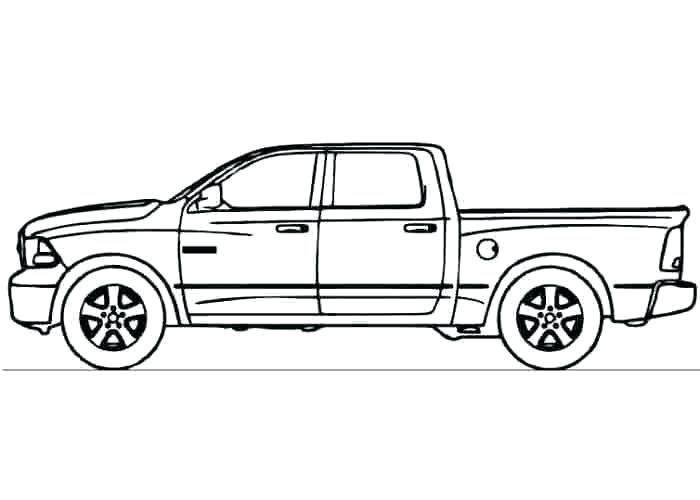 Color a car classic truck worksheets