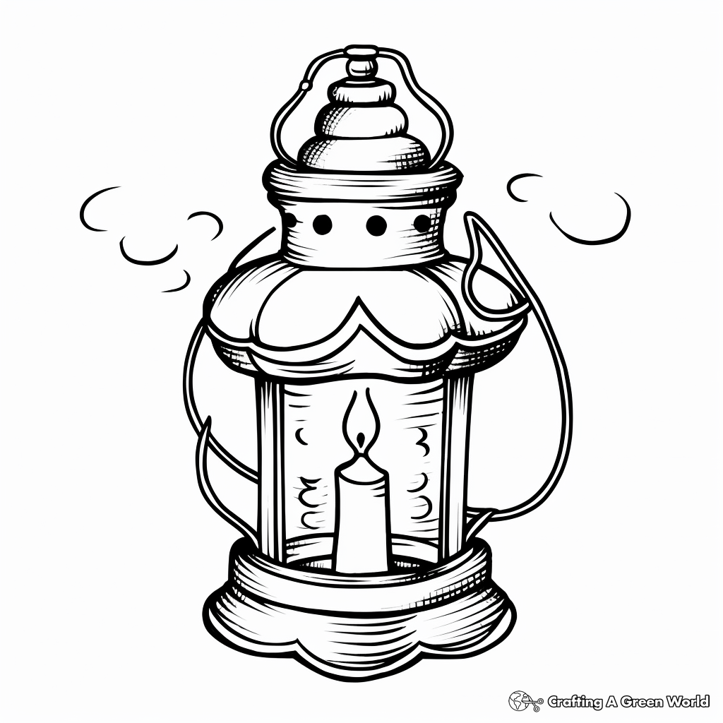 Candle coloring pages