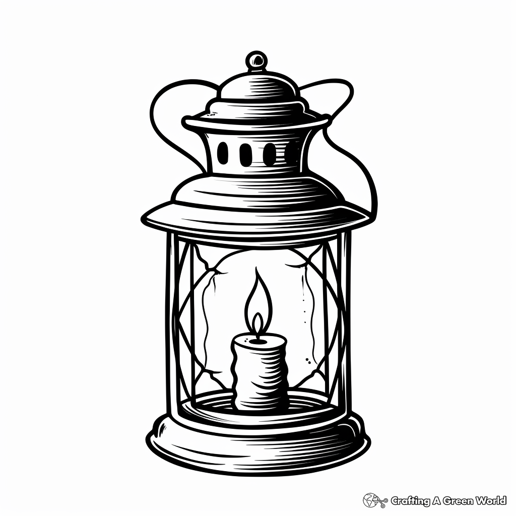 Candle coloring pages