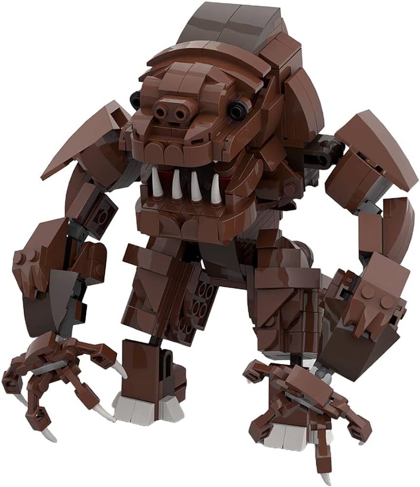 Rancor monster space wars figure building kitinterstellar war arena beast predators monster robot figure building model toycollectible moc buiding and display stem toy for fans pcs toys games