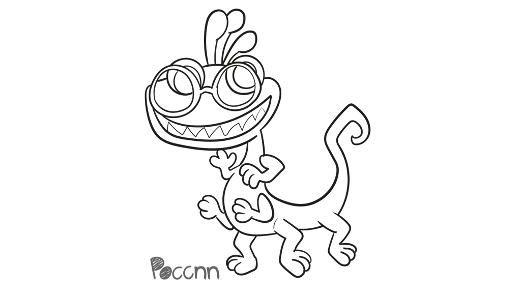 Cute randall student to color monsters university by poccnnindustries on