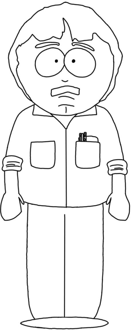 Randy marsh coloring page by iamtherealrandymarsh on