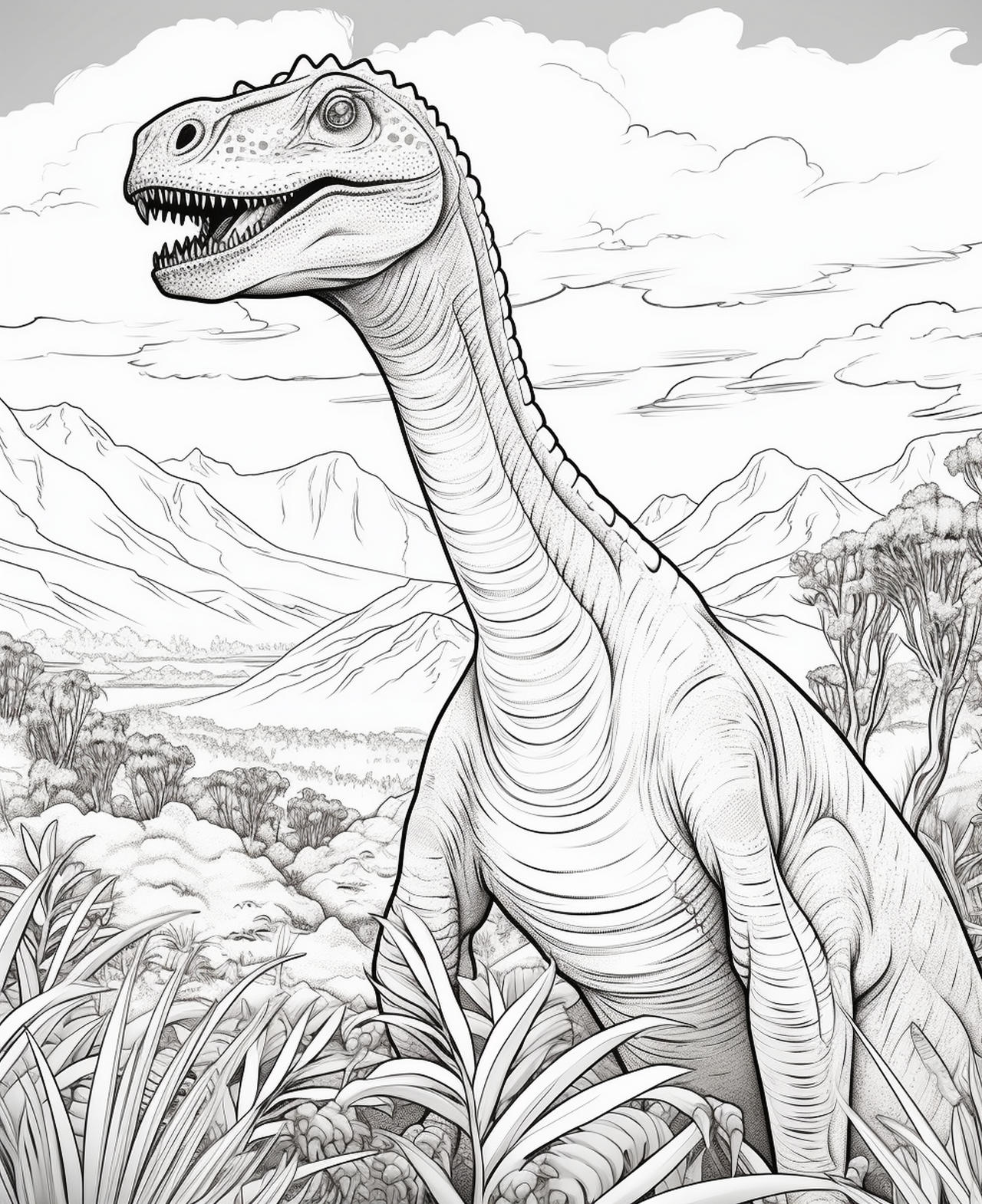 Dinosaurs coloring pages in premium quality by coloringbooksart on