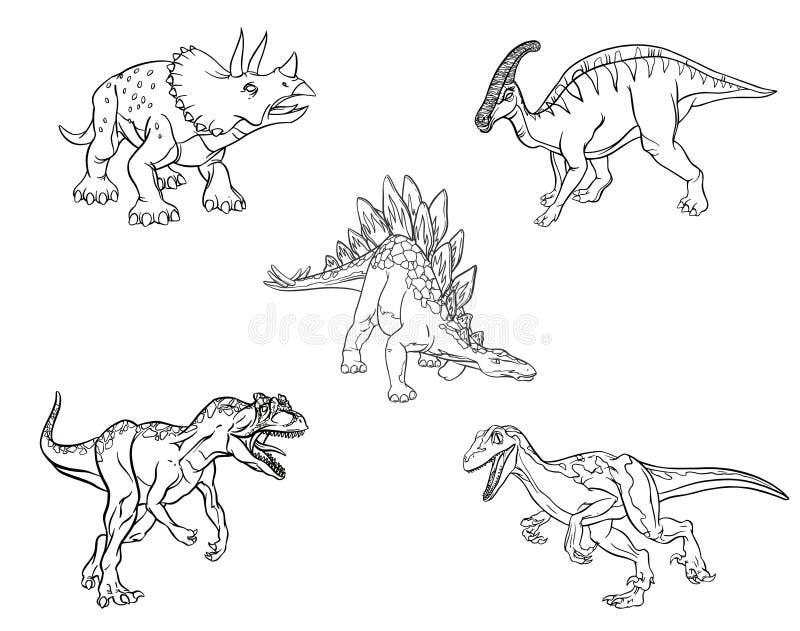 Coloring triceratops stock illustrations â coloring triceratops stock illustrations vectors clipart