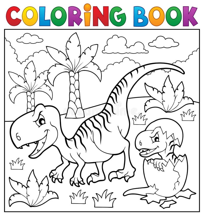 Velociraptor coloring stock illustrations â velociraptor coloring stock illustrations vectors clipart