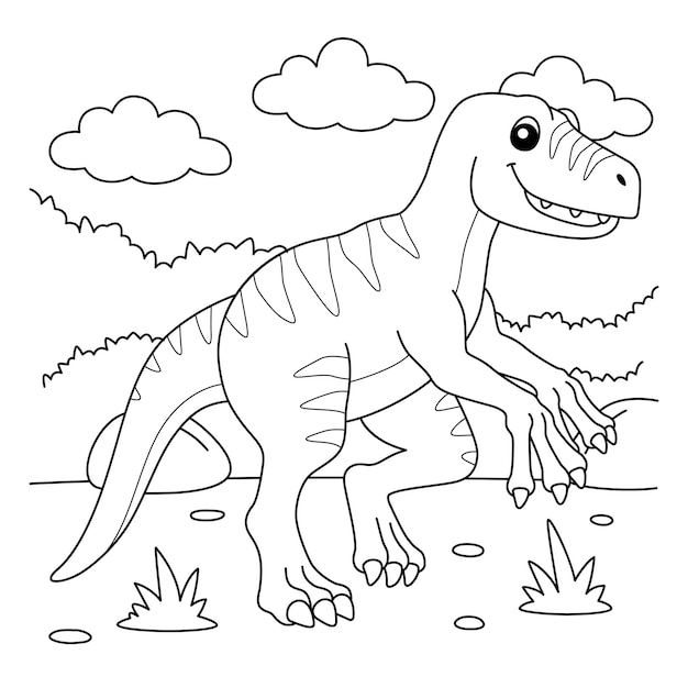 Dinosaur coloring pages images