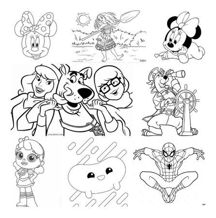 Caderno para colorir pintar