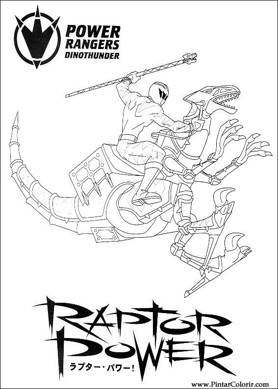 Drawings to paint colour power rangers