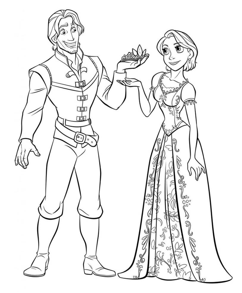 Tangled coloring pages by coloringpageswk on