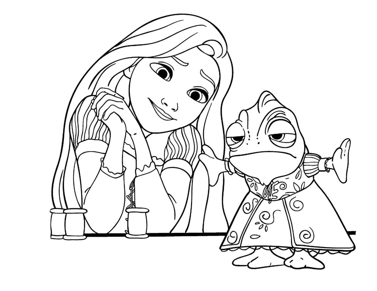 Tangled coloring pages by coloringpageswk on