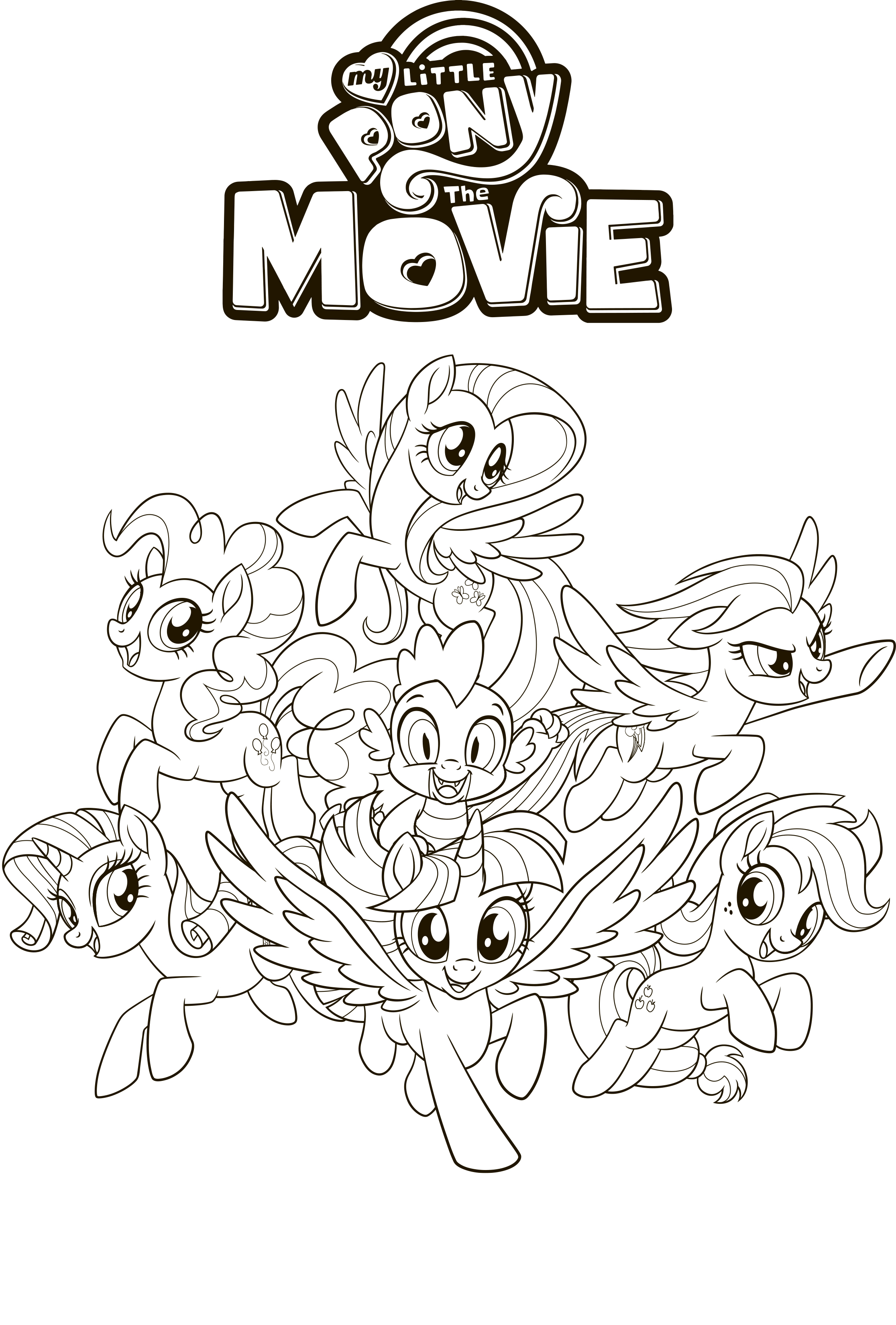 My little pony the movie coloring pages