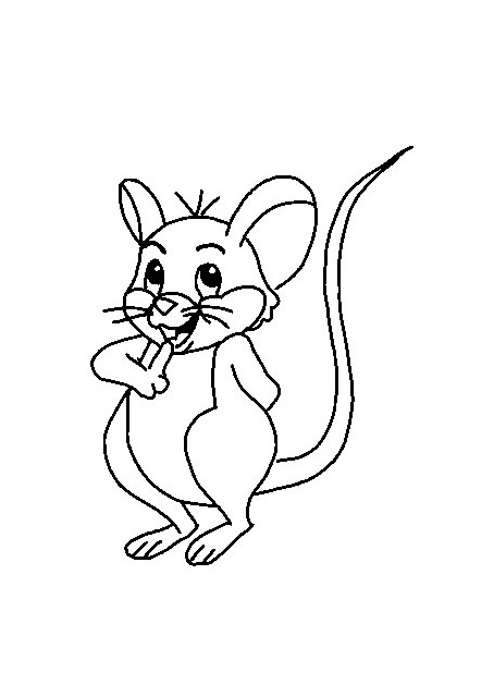 Mouse image to download and color