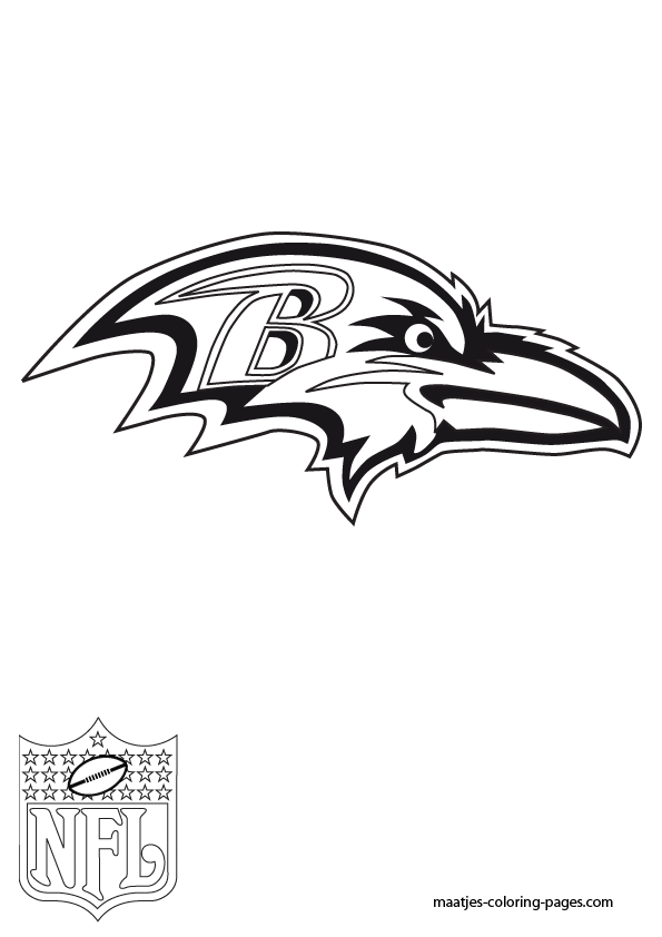 Baltimore ravens coloring pages