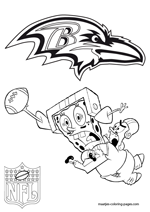 Baltimore ravens coloring pages