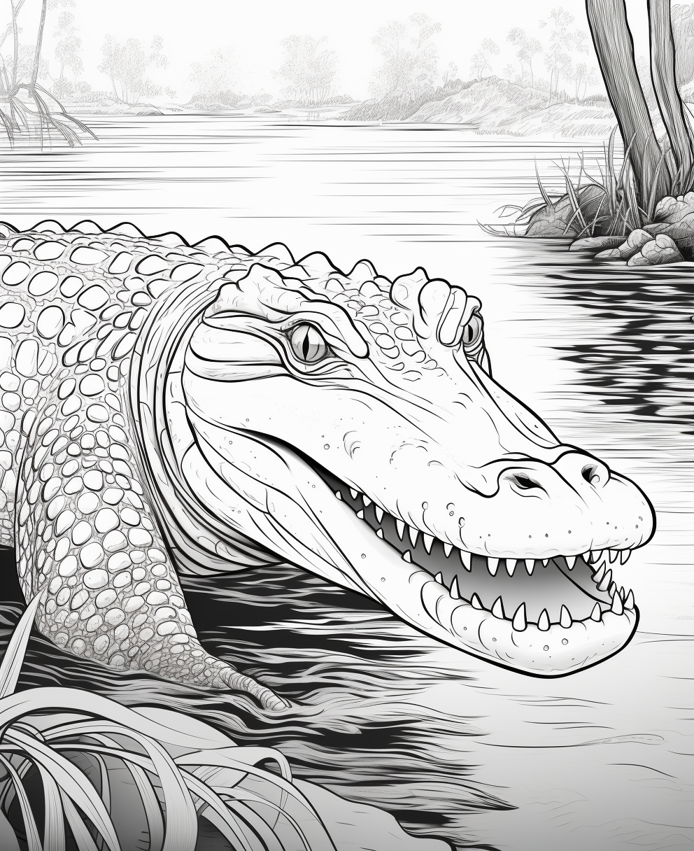 Crocodile coloring book for children years old coloring pages ñðñððµñðñðññ
