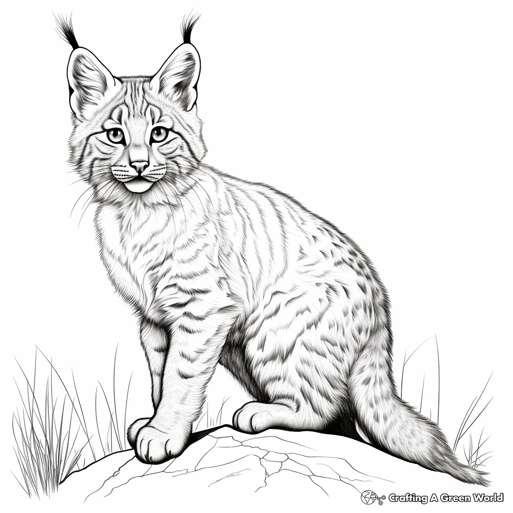 Bobcat coloring pages