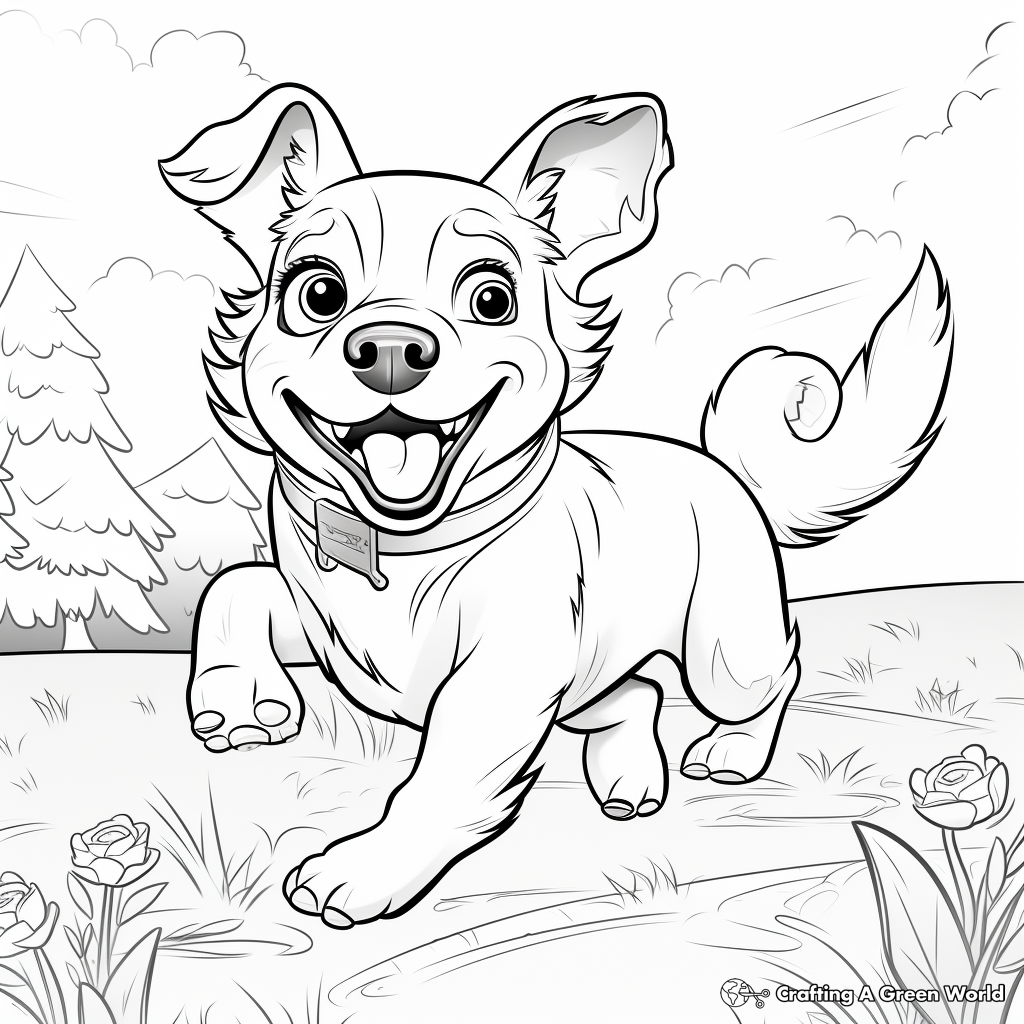 Corgi coloring pages