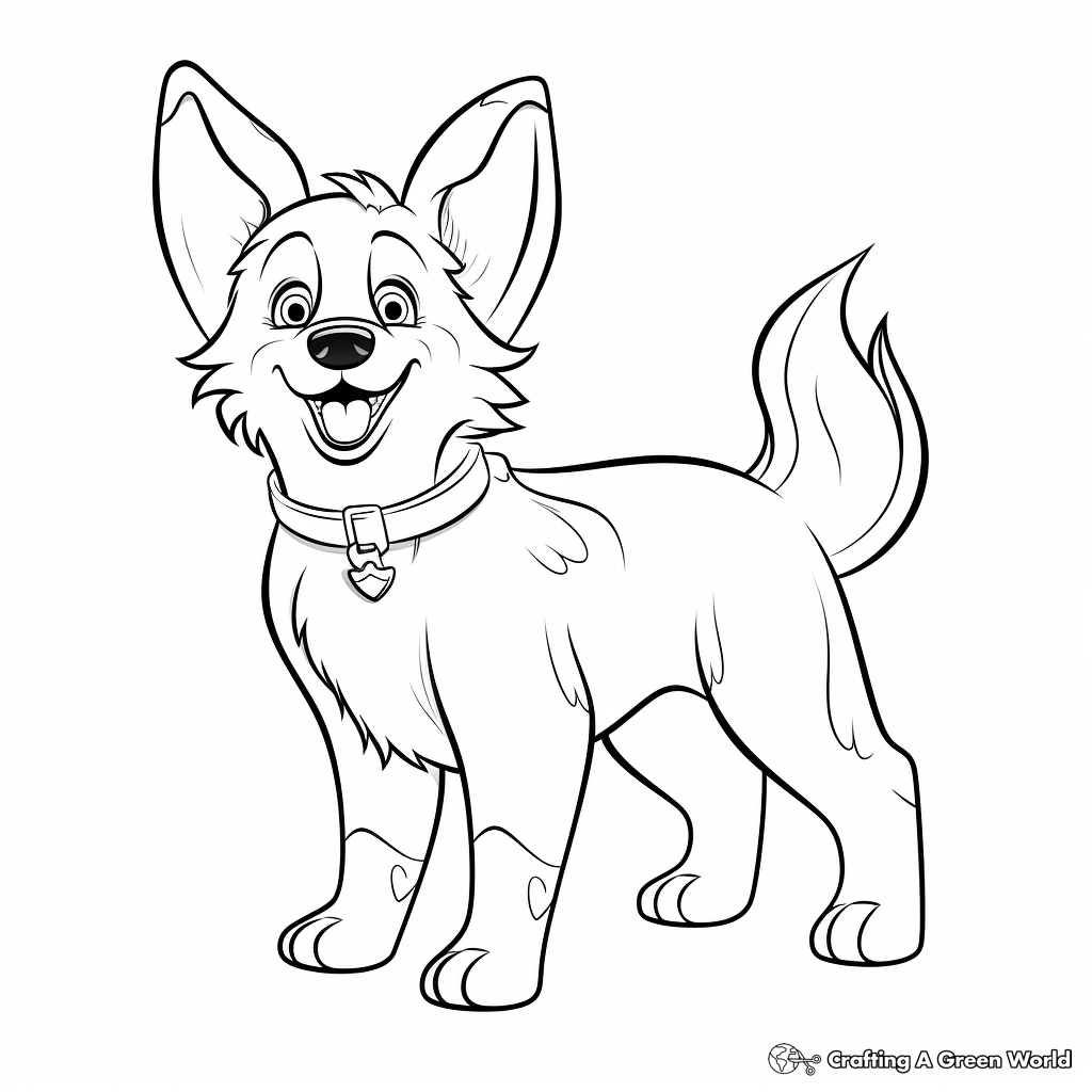 Corgi coloring pages