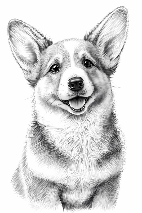 Corgi coloring stock illustrations â corgi coloring stock illustrations vectors clipart