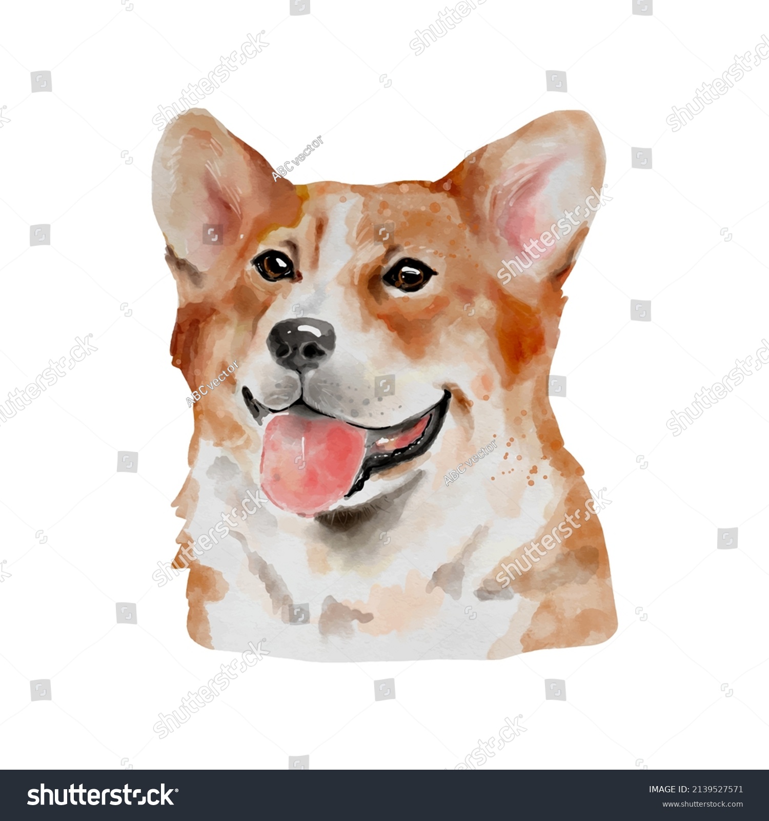 Hundred corgi painting royalty