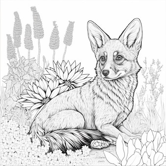 Page coloring pages corgi pictures