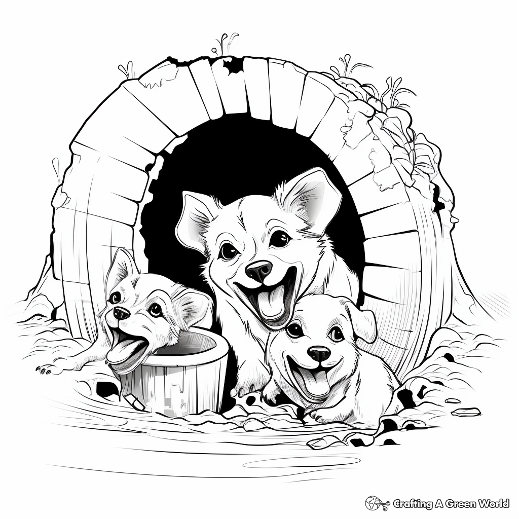 Corgi coloring pages