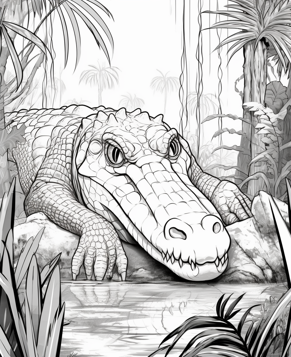 Crocodile coloring book for children years old coloring pages ñðñððµñðñðññ
