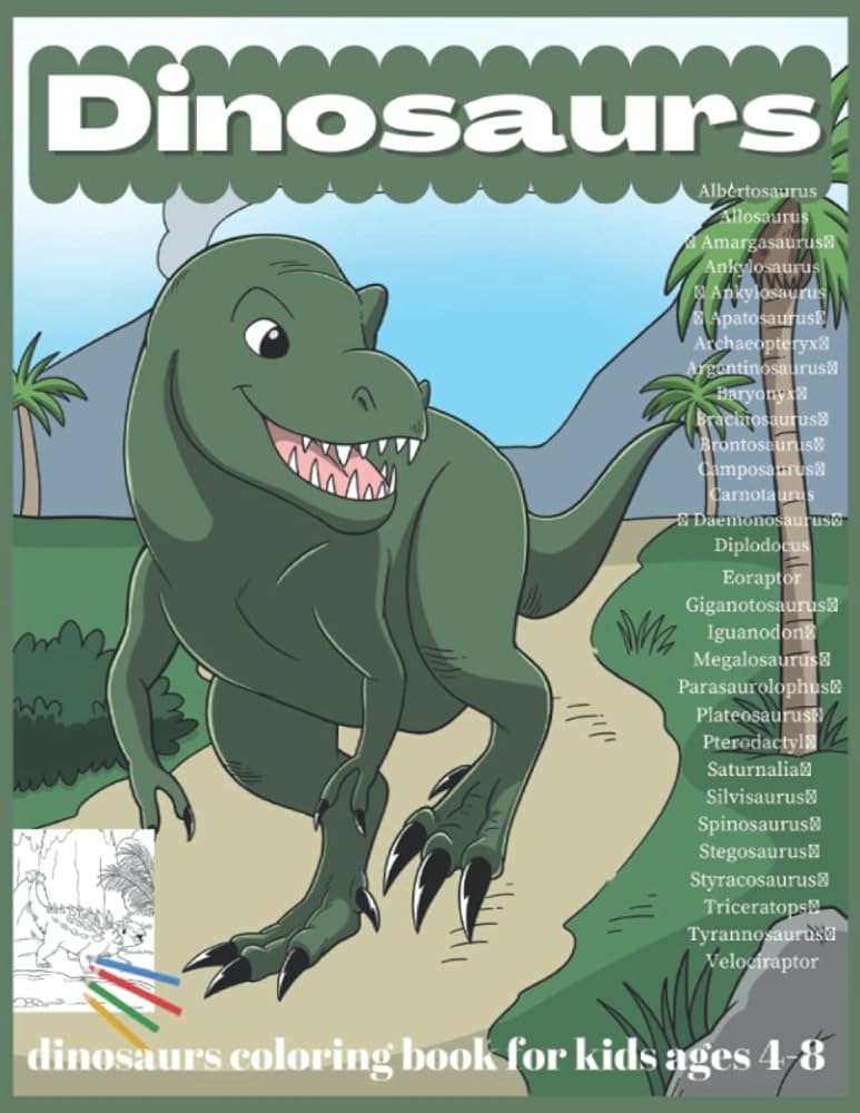 Dinosaurs dinosaurs loring book for kids ages