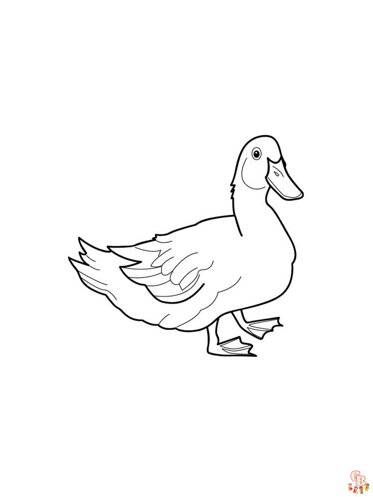 Delightful duck coloring pages for kids