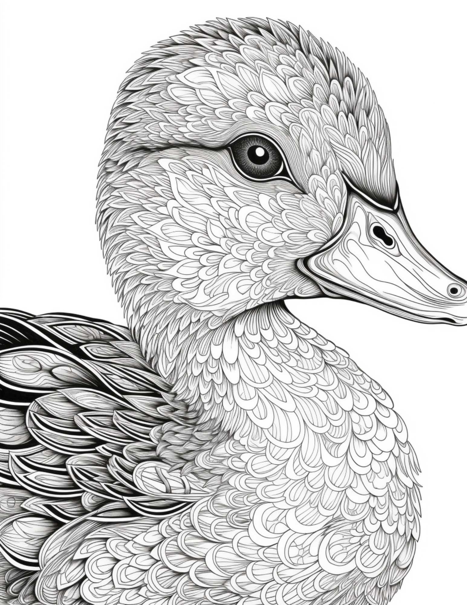 Adorable free duck coloring pages for creative fun