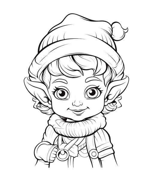 Free printable christmas coloring pages list