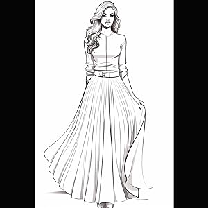 Fashion palette a stylish coloring journey fashion coloring book for adults teenagers and girls jang sy books