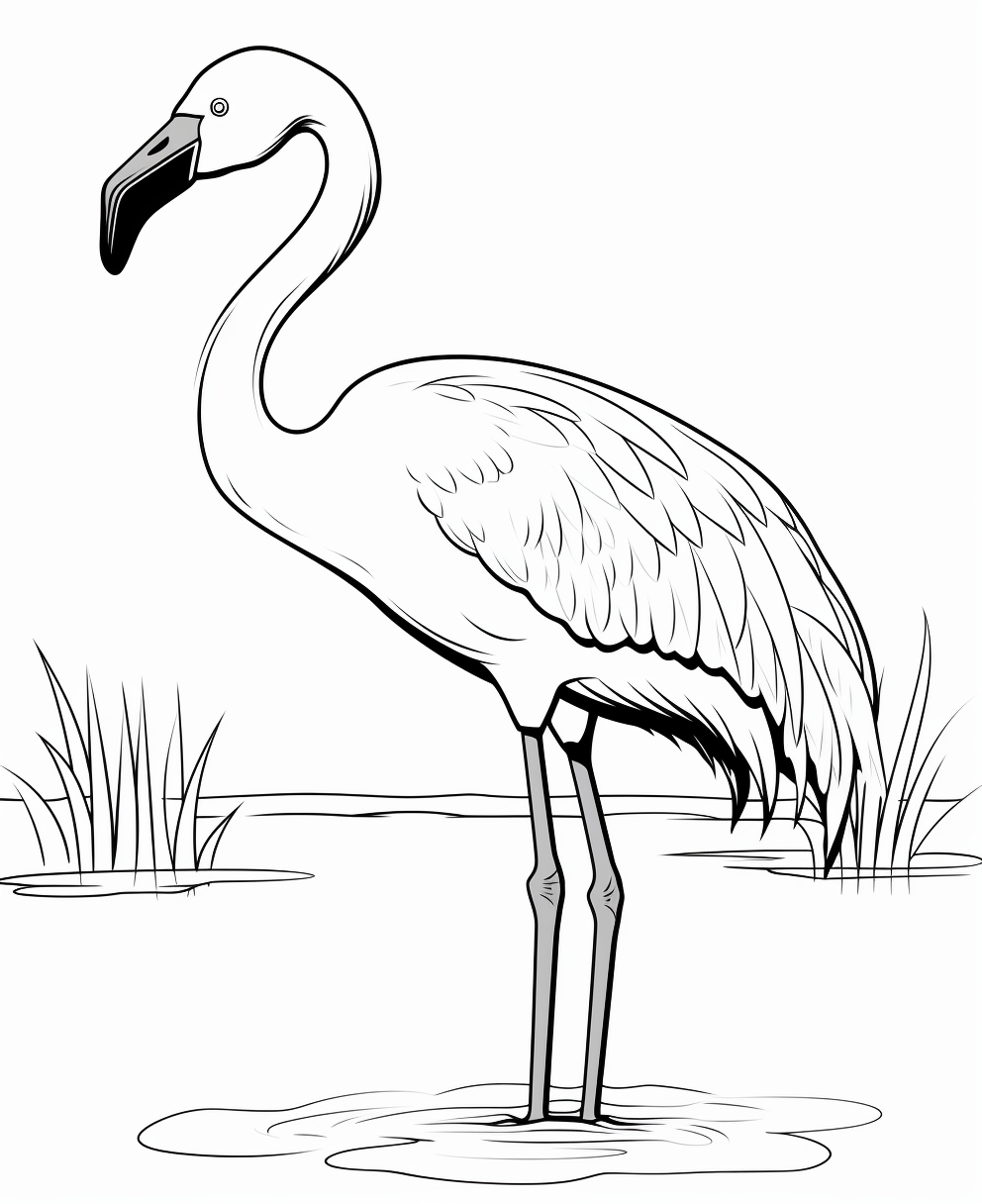 Flamingo coloring page coloring books for children years old coloring pages