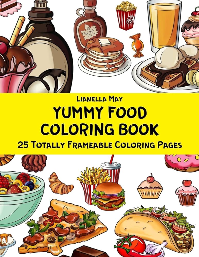 Yummy food coloring book
