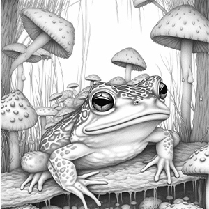 Frogs coloring book grayscale coloring pages for stress relief and relaxation colorgnome books