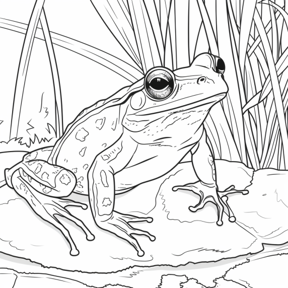 Frog drawing